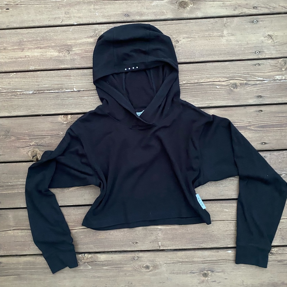 ♠️ Acta Wear Cropped Black Hoodie, small